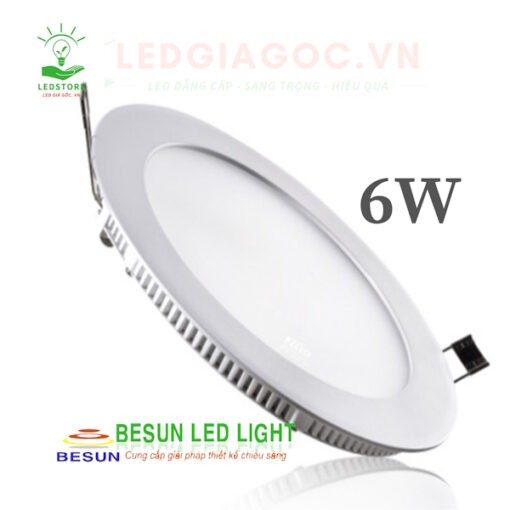 Đèn LED Âm Trần Siêu Mỏng 6W Besun LED Light